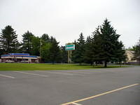 Granville Ames street sign from parking lot